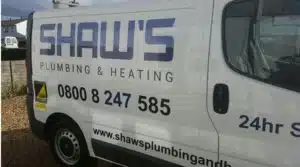 Shaws Plumbing Van
